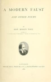 Tapa de A modern Faust and other poems