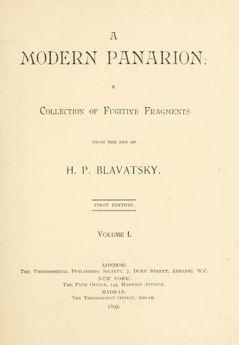 Tapa de A modern panarion