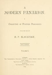 Tapa de A modern panarion
