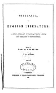 Tapa de Cyclopaedia of English Literature