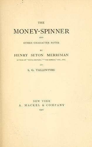 Tapa de The money-spinner