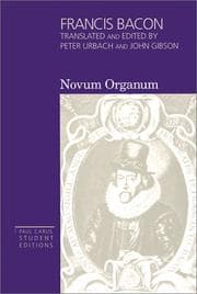 Tapa de Novum organum ; with other parts of the great instauration