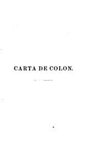 Tapa de Carta de Cristóbal Colón: Enviada de Lisboa Á Barcelona en marzo de 1493