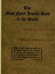 Tapa de The most noted Jewish book in the world