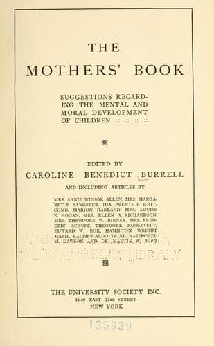 Tapa de The mothers' book