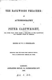 Tapa de the backwoods preacher: an autobiography of peter cartwright