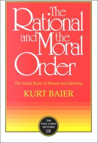 Tapa de The rational and the moral order