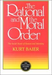 Tapa de The rational and the moral order