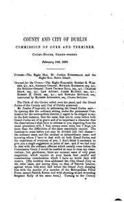 Tapa de Report of the trials of Alexander M. Sullivan and Richard Pigott, for seditious libels on the government, at the County of Dublin Commission, held at the Court-House, Green-Street, Dublin, commencing February 10, 1868 ...