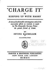 Tapa de "Charge It": Or, Keeping Up with Harry; a Story of Fashionable Extravagance ..