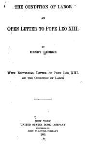 Tapa de The Condition of Labor: An Open Letter to Pope Leo XIII