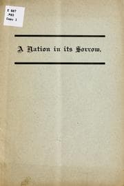 Tapa de A nation in its sorrow: two sermons preached in Grace church, New York