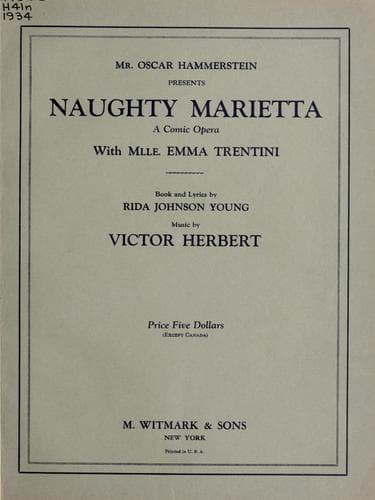 Tapa de Naughty Marietta.