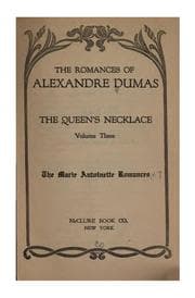 Tapa de The Queen's Necklace -- volume three