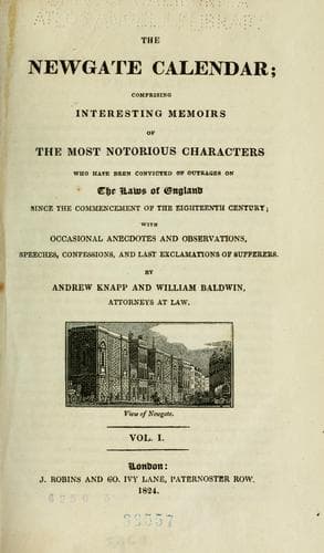 Tapa de The Newgate calendar