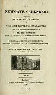 Tapa de The Newgate calendar