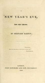 Tapa de A New Year's Eve and other poems