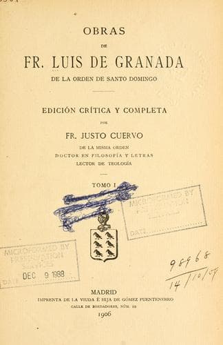 Tapa de Obras