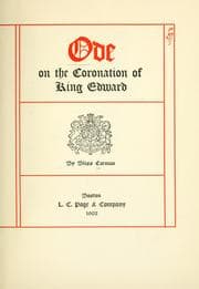Tapa de Ode on the coronation of King Edward