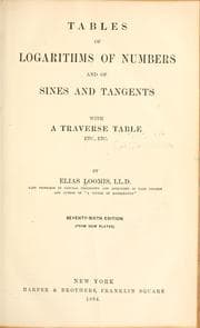 Tapa de Tables of logarithms of numbers and of sines and tangents