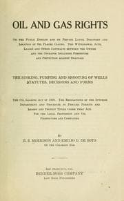 Tapa de Oil and gas rights on the public domain and on private lands