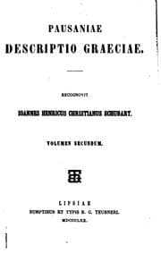 Tapa de Pausaniae Descriptio Graeciae