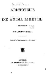 Tapa de De anima libri III
