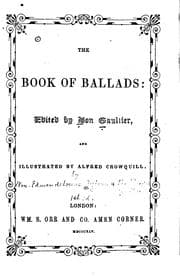 Tapa de The Book of Ballads: Edited by Bon Gaultier, and Illustrated by Alfred Crowquill