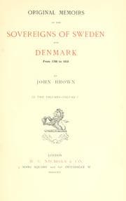 Tapa de Original memoirs of the sovereigns of Sweden and Denmark, from 1766 to 1818