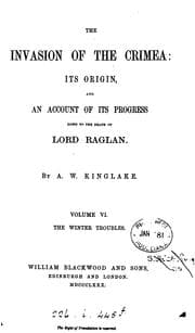 Tapa de The invasion of the Crimea: its origin and progress to the death of lord Raglan