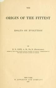Tapa de The origin of the fittest