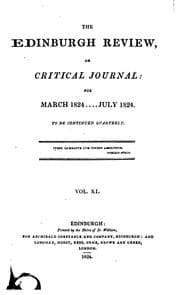 Tapa de The Edinburgh Review: Or Critical Journal