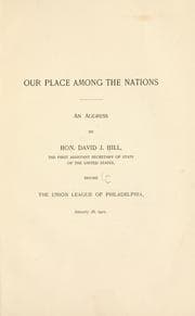 Tapa de Our place among the nations