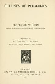 Tapa de Outlines of pedagogics
