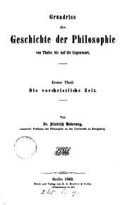 Tapa de GRUNDRISS DER GESCHICHTE DER PHILOSOPHIE