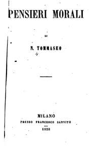 Tapa de Pensieri morali