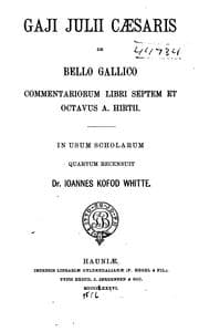 Tapa de De bello gallico..