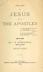 Tapa de The part of Jesus and of the apostles