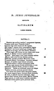 Tapa de Decimi Junii Juvenalis et Auli Persii Flacci Satiræ expurgatæ, notis illustratæ