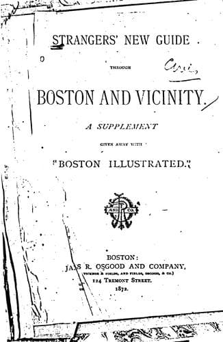 Tapa de Strangers' new guide through Boston and vicinity