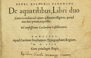 Tapa de Petri Bellonii Cenomani De aquatilibus