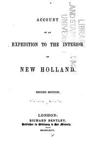 Tapa de Account of an Expedition to the Interior of New Holland