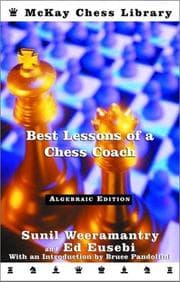 Tapa de Best lessons of a chess coach