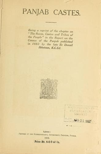 Tapa de Panjab castes