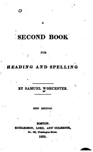 Tapa de A second book for reading and spelling