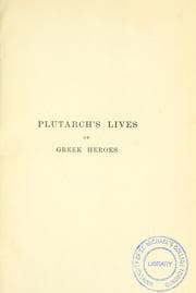 Tapa de Plutarch's lives of Greek heroes