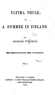 Tapa de Ultima Thule: Or, A Summer in Iceland