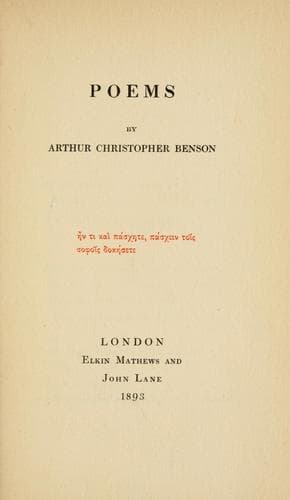 Tapa de Poems