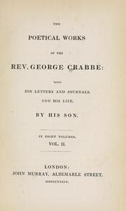 Tapa de The poetical works of the George Crabbe