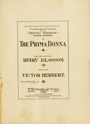 Tapa de The prima donna